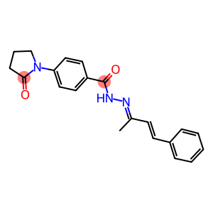 N'-(1-methyl-3-phenyl-2-propenylidene)-4-(2-oxo-1-pyrrolidinyl)benzohydrazide