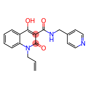 3-Quinolinecarboxamide, 1,2-dihydro-4-hydroxy-2-oxo-1-(2-propen-1-yl)-N-(4-pyridinylmethyl)-