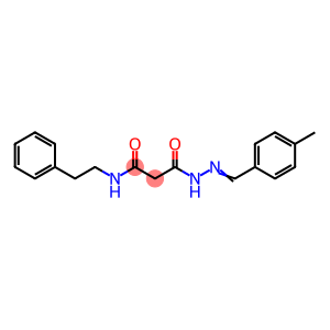 3-[2-(4-methylbenzylidene)hydrazino]-3-oxo-N-(2-phenylethyl)propanamide