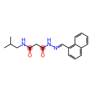 N-isobutyl-3-[2-(1-naphthylmethylene)hydrazino]-3-oxopropanamide