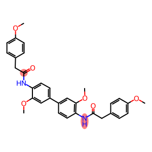 N-(3,3'-dimethoxy-4'-{[(4-methoxyphenyl)acetyl]amino}[1,1'-biphenyl]-4-yl)-2-(4-methoxyphenyl)acetamide