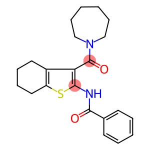 N-[3-(1-azepanylcarbonyl)-4,5,6,7-tetrahydro-1-benzothien-2-yl]benzamide