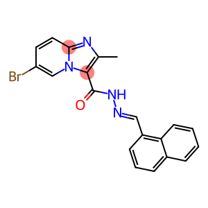 6-bromo-2-methyl-N'-(1-naphthylmethylene)imidazo[1,2-a]pyridine-3-carbohydrazide