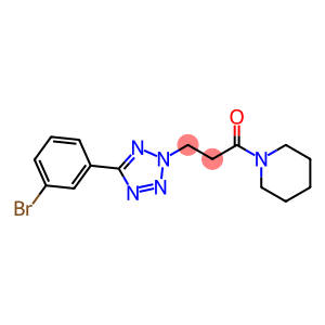 1-Propanone, 3-[5-(3-bromophenyl)-2H-tetrazol-2-yl]-1-(1-piperidinyl)-