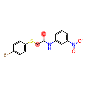 2-[(4-BROMOPHENYL)SULFANYL]-N-(3-NITROPHENYL)ACETAMIDE