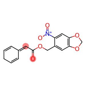 (6-nitro-2H-1,3-benzodioxol-5-yl)methyl 2-(cyclohexa-2,5-dien-1-ylidene)acetate