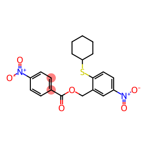 [2-(cyclohexylsulfanyl)-5-nitrophenyl]methyl 4-nitrobenzoate