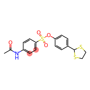 4-(1,3-DITHIOLAN-2-YL)PHENYL 4-(ACETYLAMINO)BENZENESULFONATE
