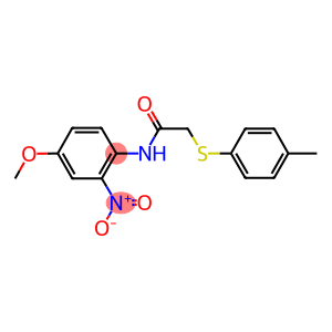 N-{2-nitro-4-methoxyphenyl}-2-[(4-methylphenyl)sulfanyl]acetamide