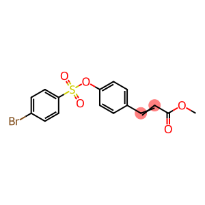 METHYL 3-(4-([(4-BROMOPHENYL)SULFONYL]OXY)PHENYL)ACRYLATE