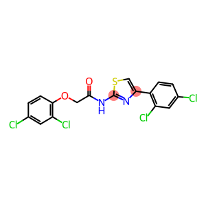 2-(2,4-dichlorophenoxy)-N-[4-(2,4-dichlorophenyl)-1,3-thiazol-2-yl]acetamide