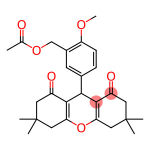 1H-Xanthene-1,8(2H)-dione, 9-[3-[(acetyloxy)methyl]-4-methoxyphenyl]-3,4,5,6,7,9-hexahydro-3,3,6,6-tetramethyl-