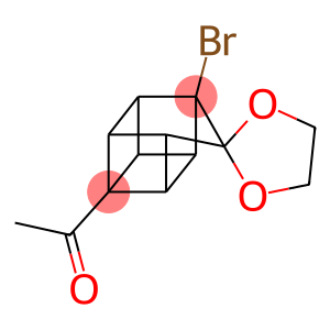 1-(1-BROMOSPIRO(PENTACYCLO[4.3.0.0(2,5).0(3,8).0(4,7)]NONANE-9,2'-[1,3]-DIOXOLANE)-4-YL)ETHANONE