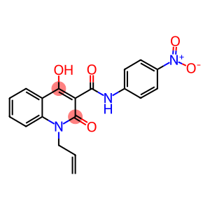 4-hydroxy-N-{4-nitrophenyl}-2-oxo-1-prop-2-enyl-1,2-dihydroquinoline-3-carboxamide