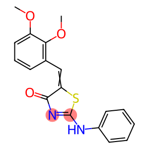 5-(2,3-dimethoxybenzylidene)-2-(phenylimino)-1,3-thiazolidin-4-one