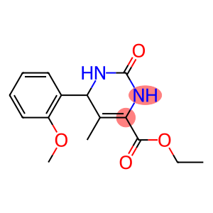 4-Pyrimidinecarboxylicacid,1,2,3,6-tetrahydro-6-(2-methoxyphenyl)-5-methyl-2-oxo-,ethylester(9CI)