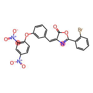 4-(3-{2,4-bisnitrophenoxy}benzylidene)-2-(2-bromophenyl)-1,3-oxazol-5(4H)-one