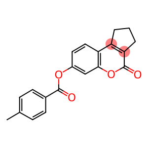 4-oxo-1,2,3,4-tetrahydrocyclopenta[c]chromen-7-yl 4-methylbenzoate