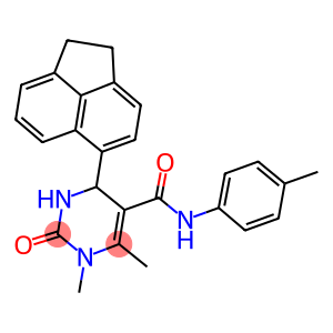 4-(1,2-dihydro-5-acenaphthylenyl)-1,6-dimethyl-N-(4-methylphenyl)-2-oxo-1,2,3,4-tetrahydro-5-pyrimidinecarboxamide