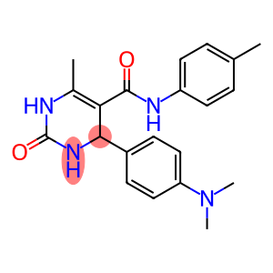 5-Pyrimidinecarboxamide, 4-[4-(dimethylamino)phenyl]-1,2,3,4-tetrahydro-6-methyl-N-(4-methylphenyl)-2-oxo-