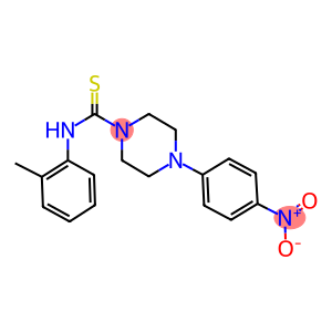 4-{4-nitrophenyl}-N-(2-methylphenyl)-1-piperazinecarbothioamide