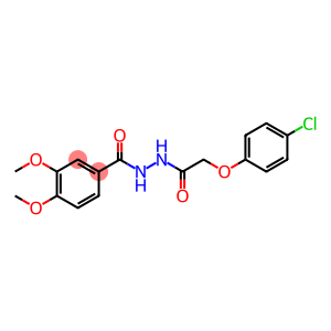 N'-[(4-chlorophenoxy)acetyl]-3,4-dimethoxybenzohydrazide