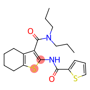 N,N-dipropyl-2-[(2-thienylcarbonyl)amino]-4,5,6,7-tetrahydro-1-benzothiophene-3-carboxamide