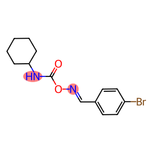 1-bromo-4-[({[(cyclohexylamino)carbonyl]oxy}imino)methyl]benzene