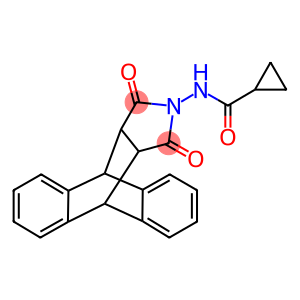 N-(16,18-dioxo-17-azapentacyclo[6.6.5.0~2,7~.0~9,14~.0~15,19~]nonadeca-2,4,6,9,11,13-hexaen-17-yl)cyclopropanecarboxamide