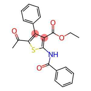 ethyl 5-acetyl-2-(benzoylamino)-4-phenyl-3-thiophenecarboxylate