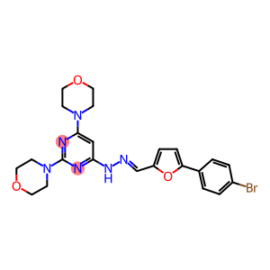 5-(4-bromophenyl)-2-furaldehyde [2,6-di(4-morpholinyl)-4-pyrimidinyl]hydrazone