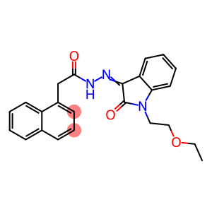 N'-[1-(2-ethoxyethyl)-2-oxo-1,2-dihydro-3H-indol-3-ylidene]-2-(1-naphthyl)acetohydrazide