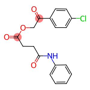 2-(4-chlorophenyl)-2-oxoethyl 4-anilino-4-oxobutanoate