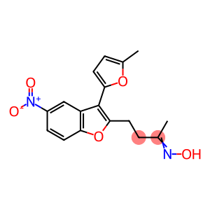 (NZ)-N-[4-[3-(5-methylfuran-2-yl)-5-nitro-1-benzofuran-2-yl]butan-2-ylidene]hydroxylamine