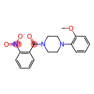 1-{2-nitrobenzoyl}-4-(2-methoxyphenyl)piperazine