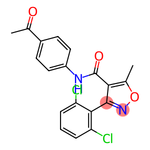N-(4-acetylphenyl)-3-(2,6-dichlorophenyl)-5-methyl-1,2-oxazole-4-carboxamide