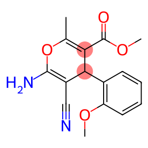 methyl 6-amino-5-cyano-4-(2-methoxyphenyl)-2-methyl-4H-pyran-3-carboxylate