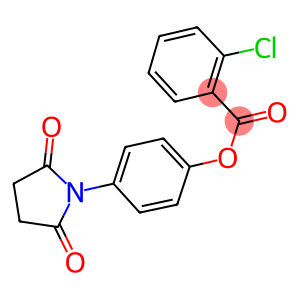 4-(2,5-dioxo-1-pyrrolidinyl)phenyl 2-chlorobenzoate