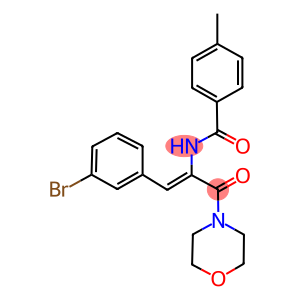 N-[2-(3-bromophenyl)-1-(4-morpholinylcarbonyl)vinyl]-4-methylbenzamide