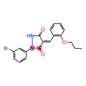 1-(3-bromophenyl)-4-(2-propoxybenzylidene)-3,5-pyrazolidinedione