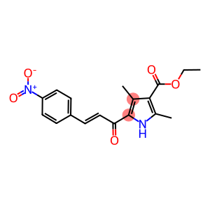 ethyl 5-(3-{4-nitrophenyl}acryloyl)-2,4-dimethyl-1H-pyrrole-3-carboxylate