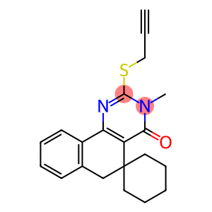 3-methyl-2-(2-propynylsulfanyl)-5,6-dihydrospiro(benzo[h]quinazoline-5,1'-cyclohexane)-4(3H)-one