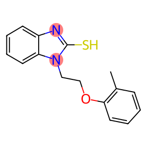 1-[2-(2-methylphenoxy)ethyl]-1H-benzimidazol-2-yl hydrosulfide