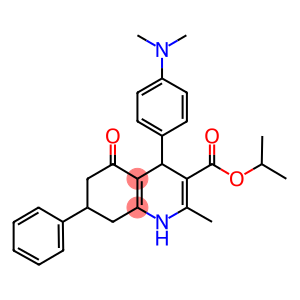 isopropyl 4-[4-(dimethylamino)phenyl]-2-methyl-5-oxo-7-phenyl-1,4,5,6,7,8-hexahydro-3-quinolinecarboxylate