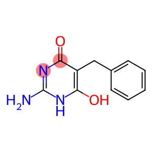 4(1H)-Pyrimidinone, 2-amino-6-hydroxy-5-(phenylmethyl)- (9CI)