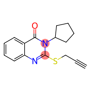 3-cyclopentyl-2-(2-propynylsulfanyl)-4(3H)-quinazolinone