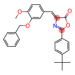 4-[3-(benzyloxy)-4-methoxybenzylidene]-2-(4-tert-butylphenyl)-1,3-oxazol-5(4H)-one