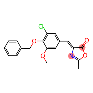 4-[4-(benzyloxy)-3-chloro-5-methoxybenzylidene]-2-methyl-1,3-oxazol-5(4H)-one