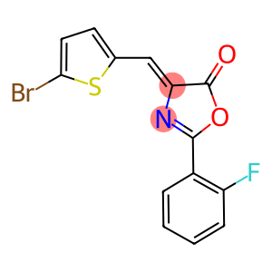 4-[(5-bromo-2-thienyl)methylene]-2-(2-fluorophenyl)-1,3-oxazol-5(4H)-one