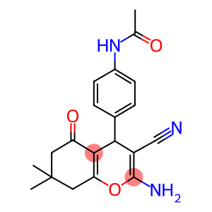 N-[4-(2-amino-3-cyano-7,7-dimethyl-5-oxo-5,6,7,8-tetrahydro-4H-chromen-4-yl)phenyl]acetamide